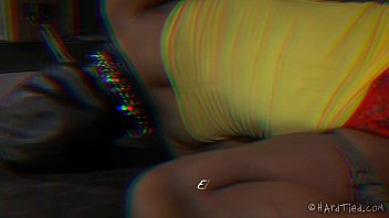 Preview 1 of She Makes A Dick Cum - Flexible Ebony Slut In Lezdom Bondage