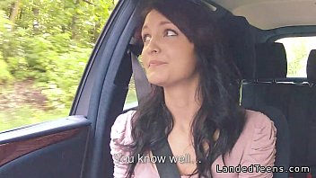 Preview 2 of Ebony Curl - Amateur teen fucking pov outdoor by the road