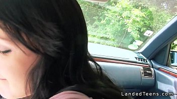 Preview 3 of Ebony Curl - Amateur teen fucking pov outdoor by the road