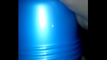 Preview 2 of Bathroom Dance - Fleshlight wank part 2