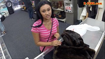 Preview 2 of Katrana Kafe Xxx - Cute girl sells her coat sells herself for some money