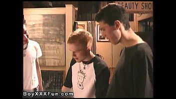 Preview 1 of Brunet Horney - Gay clip of Jake and Sterling take turns blowing on weenie and