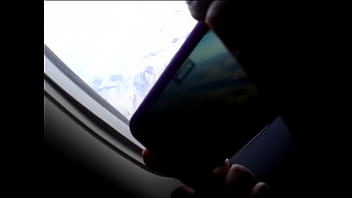 Preview 2 of 16 Yeas Old School - mostrando teta en el avion buena calidad