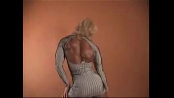 Preview 3 of Sanniy Leion - dress female and bodybuilder flex striped ----&raquo_