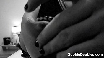 Preview 2 of Rope Tit - Busty British pornstar Sophie Dee masturbates for you in black and white!