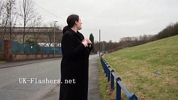 Preview 3 of Granny Movie Amateur - Bbw babe Alyss public nude and outdoor masturbation of chubby amateur of flashin