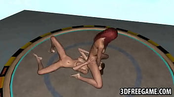 Preview 1 of Nifty Sport - Sexy 3D cartoon redhead babe gets her pussy licked