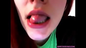 Preview 3 of Hd Xxxx Sxe - Sexy redhead teen shows what she can do with her tongue