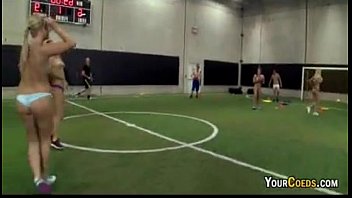 Preview 2 of Mujar Song Sex - Coed Strip Dodgeball At University Gymnasium