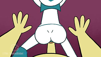 Preview 3 of Spanking Calves - Teenage Robot Hentai Video Jenny x Sheldon