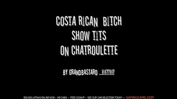 Preview 1 of Clvintage Deb C - Latina costa-Rican bitch shows tits on camby GranDBastard latina live sex  free webcam