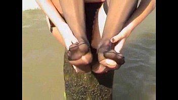 Preview 3 of Www Xxx Videos Co Sittor - young innocent brunette plays outside at the beach