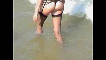 Preview 1 of Www Xxx Videos Co Sittor - young innocent brunette plays outside at the beach