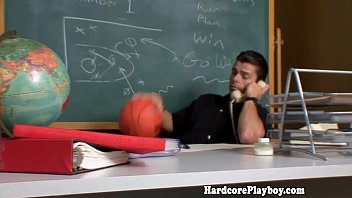 Preview 1 of Gay Virgrm - Amateur teen cheerleader fucked by coach