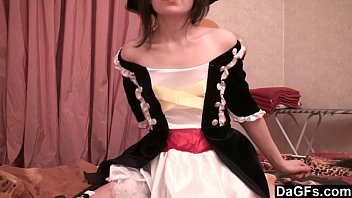 Preview 3 of Big Anty Smoll Boy - Dagfs - Sexy Caribbean Pirate Girl Strip For The Cam