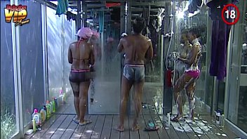 Preview 2 of Happy Bijoy - Big Brother Africa Nude Shower Hour (Day25) Goitse,  Sipe &amp_ Trezagah