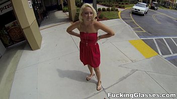 Preview 1 of Flashing Cars - Fucking Glasses - BJ on ride and backyard fuck Ashley Stone teen porn