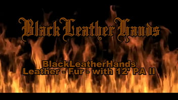 Preview 1 of Abbey Brookes Bbc Ass - BlackLeatherHands - Leather - Fur - with 12&#039_ PA II