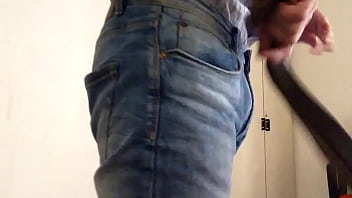 Preview 1 of Seachalexis Malone Solo - self belt spank 2 torino.MOV