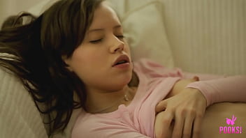 Preview 2 of Kichen Romance Sex Vedio - Naked Lynn&rsquo_s Tits Jiggle While She Drills Her Wet Hole Hard!