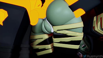 Preview 2 of Crot Awek - Molten lets out her frustration on Grave Digger but it back fires...