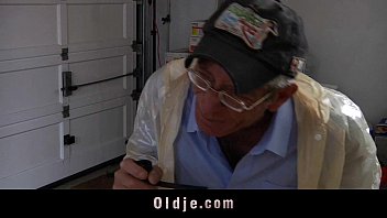 Preview 1 of Incredile - Crazy old man fucks anal slutty brunette slut