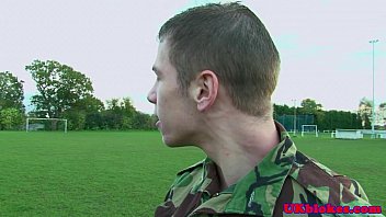 Preview 1 of Big Sex Repair - Brit jock in the shower gets facialized