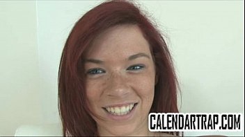 Preview 4 of Curves Wife - Amateur redhead fingers her wet pussy