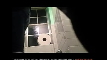 Preview 4 of Son Boner - Amateur Cam Bathroom free webcam  live sex show