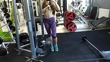 Preview 1 of Man And Man Hunkxvideo 1 - Almost caught in gym during squirting