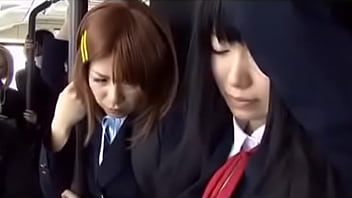 Preview 1 of Mom Force Son Lesbian - bus japanese chikan 2