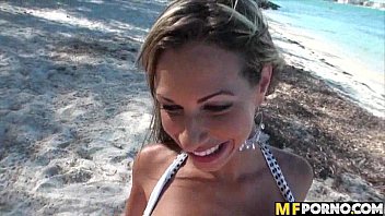 Preview 4 of Lexi Diamond Pov Blowjob - Crazy beach sex with latina 2