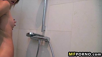 Preview 4 of Daughter Fingers Moms Ass - Nikita pleasures her vagina in the bathroom 5