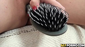 Preview 2 of Ki Nanr Sex - Stacy Snake fucks her pussy with her hairbrush 3