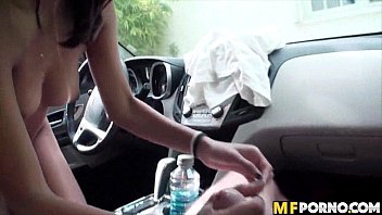 Preview 1 of Modien - Nerdy latina fucked in car Miya Stone 3
