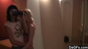 Preview 1 of Denger Xxx Show - Dagfs - Two Skinny Chicks Tease On Webcam