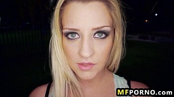 Preview 1 of Kishor Papa Sex Khoon Choot - Blonde teen takes 2 dicks after party Sienna Day 1