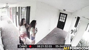 Preview 1 of Karlyjen - Caught on camera teen 3some Jade Nile,  Sarai 2 1