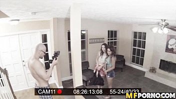 Preview 4 of Smart Baby Fuking Video - Caught on camera teen 3some Jade Nile,  Sarai 1 1