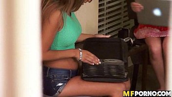 Preview 3 of Lesbian Night Gawker - Caught on camera teen 3some Jade Nile,  Sarai 1
