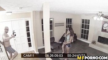Preview 4 of Lesbian Night Gawker - Caught on camera teen 3some Jade Nile,  Sarai 1