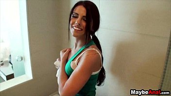 Preview 2 of Stepmom Forced Sex With Stepson - Hot brunette russian likes anal sex Adriana Chechik 1 1