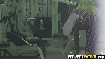 Preview 1 of Threesome Hipster - Perving out on a blonde workout chick.1