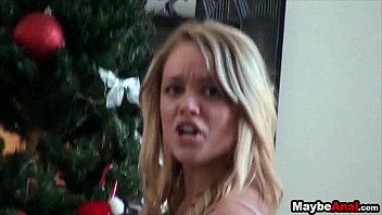 Preview 1 of Real Daughter Fuck Father - She gest a candy cane in her asshole Allexis 1