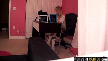 Preview 2 of Stepmom Cuckolded - Blonde teen masturbates for me before I hit it raw Amanda Bryant.1