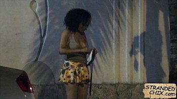 Preview 1 of Cum On Laptop - Curly hair beauty fucked outdoors Julie Kay.2.1