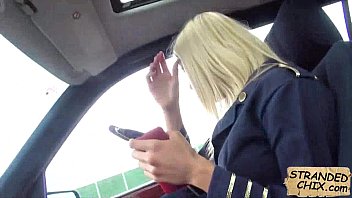 Preview 3 of Mom Botato - Desperate teen fucks for a ride Christen Courtney.1