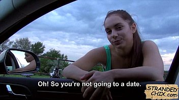 Preview 2 of Slept Actress - Amateur babe blowjob while driving Jenny Dark.1.1