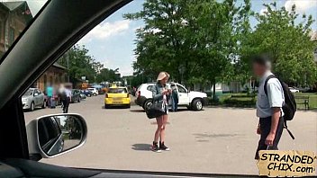 Preview 1 of Beggs No - Czech babe fucked in car Katy Rose.1