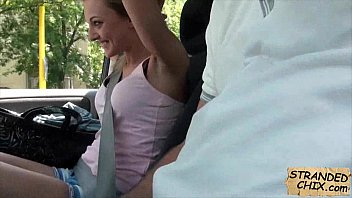 Preview 4 of Beggs No - Czech babe fucked in car Katy Rose.1
